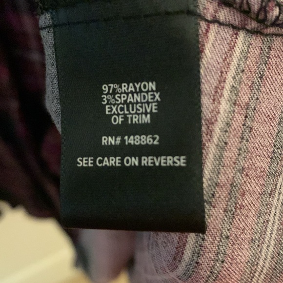 Purple Plaid Challis Button Front Shirt Dress - Torrid - 1/1X - Picture 7 of 8